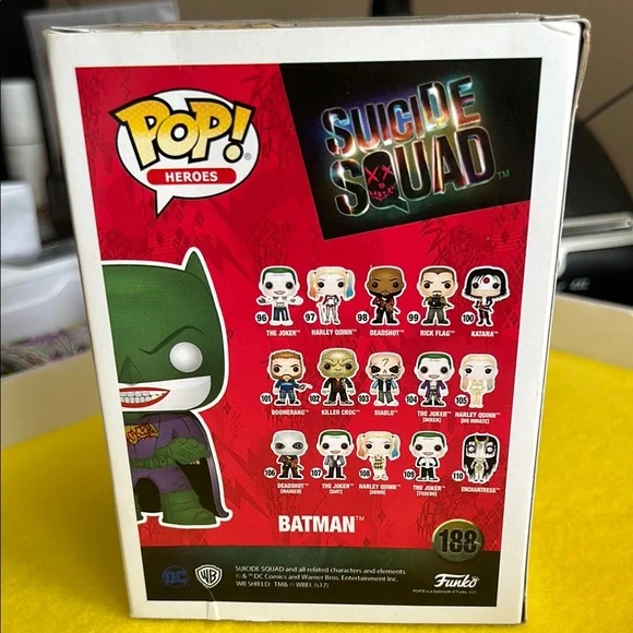 Funko Pop! Heroes Suicide Squad Joker Batman Vinyl Figure - Picture 3 of 6